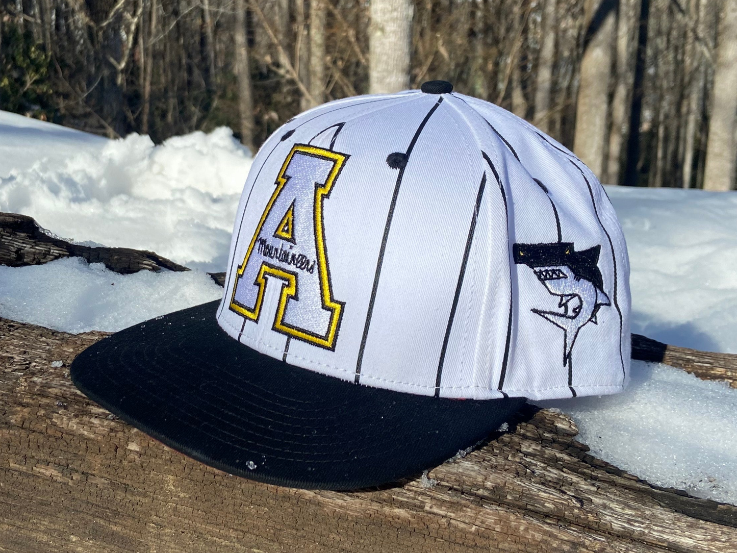 Appalachian State Black Pinstripe Snapback