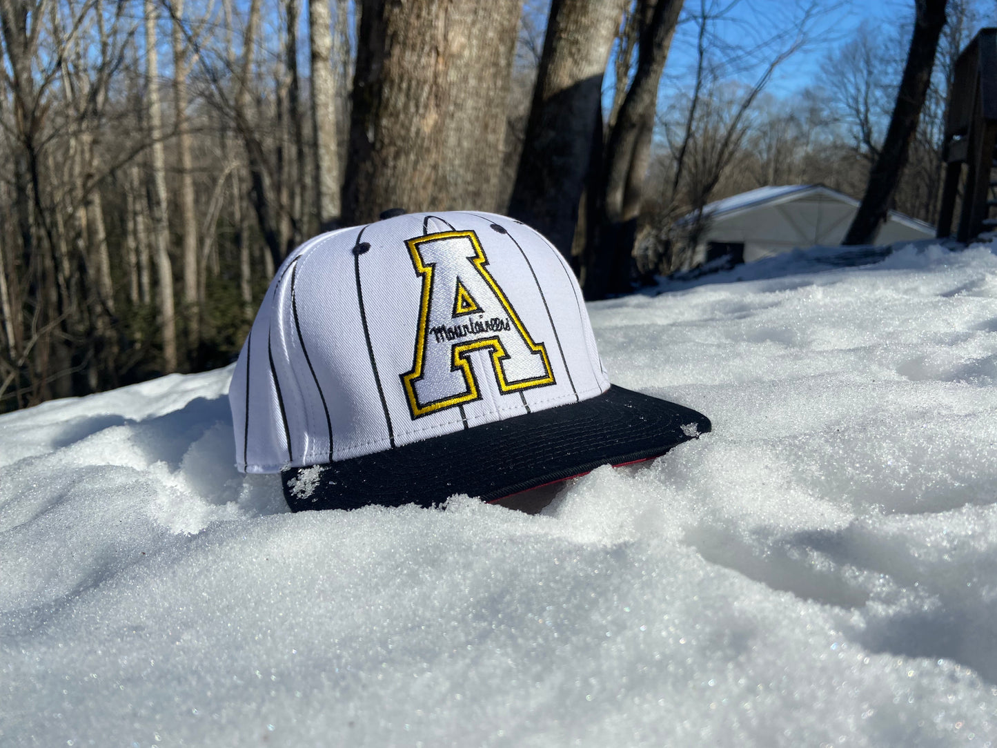 Appalachian State Black Pinstripe Snapback